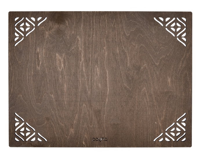 Hermia Corpat - Wenge Juego de Salvamanteles de Madera (4 piezas) Hermia Corpat - Wenge Juego de Salvamanteles de Madera (4 piezas)